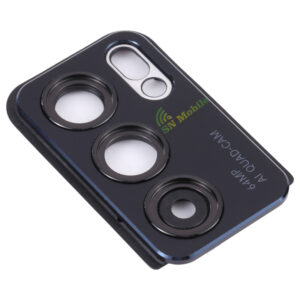 Стъкло за камера за OPPO Reno6 5G с черна рамка