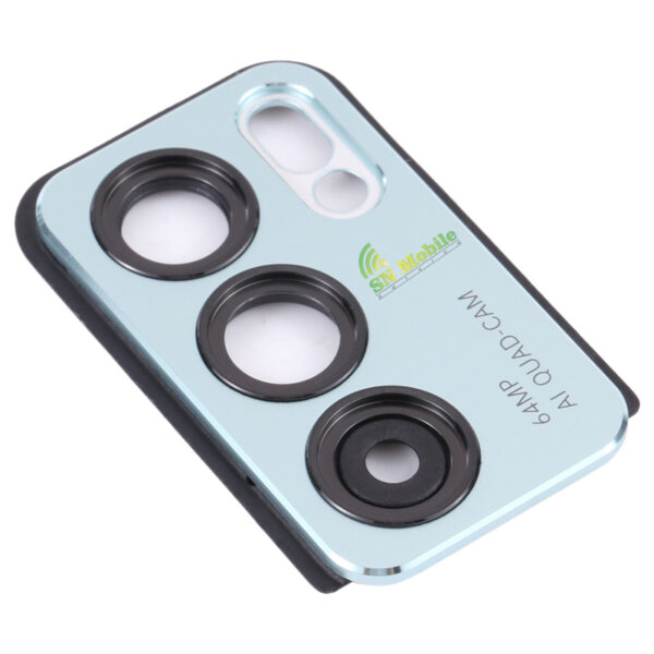 Стъкло за камера за OPPO Reno6 5G със синя рамка