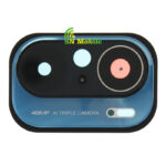 Стъкло за камера за xiaomi Poco F3 с рамка blue