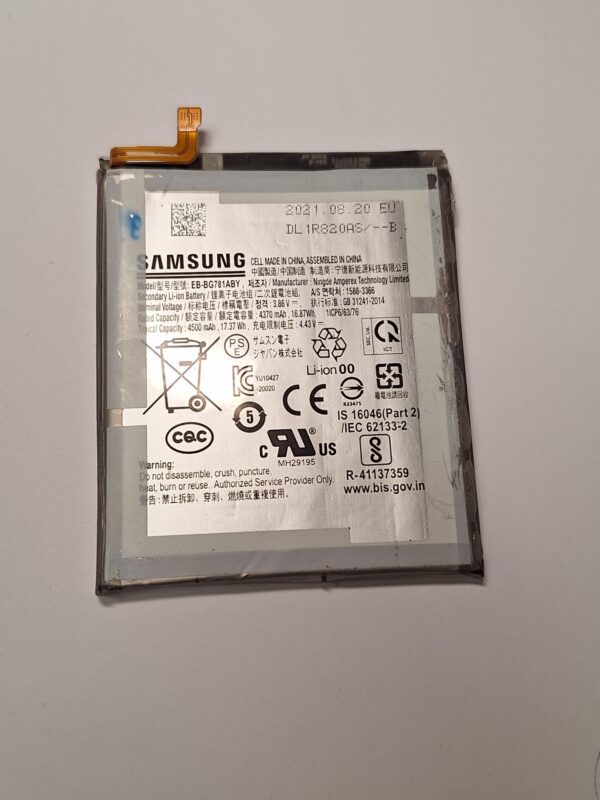 Батерия за Samsung Galaxy S20 FE/A52/A52s 5G/S20 FE 5G EB-BG781ABY 4500mAh употребявана